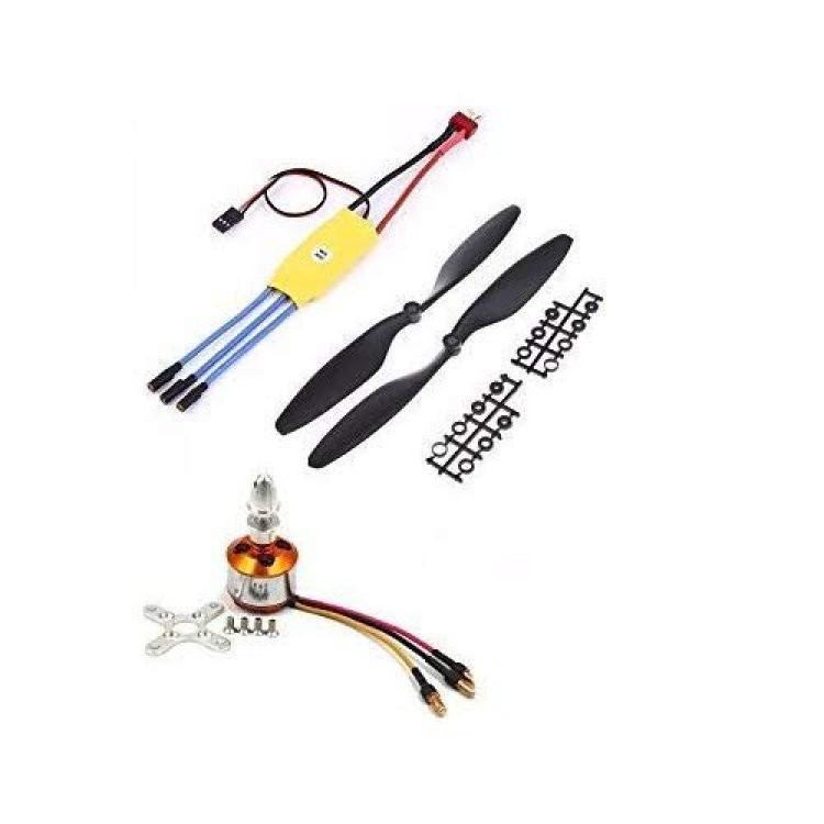 Techleads RC Combo Kit 30A Esc + 1045 Propeller Set + Brushless Motor(BlDC) (1000KV)