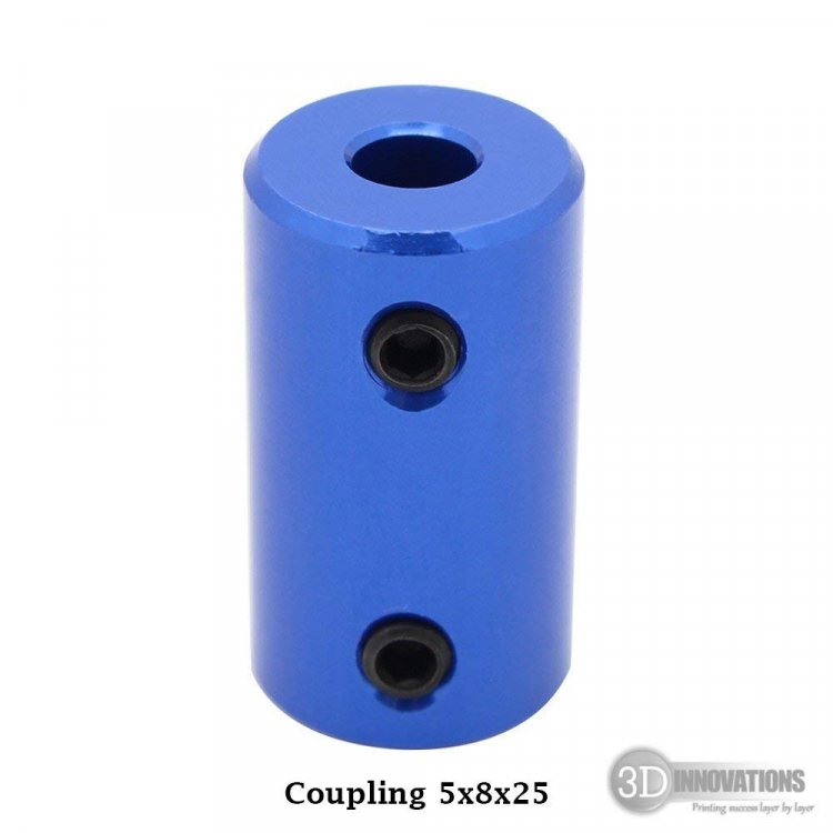 CHPSS536-2 Blue Aluminium Alloy Fixed Coupling/Motor Coupling/Shaft Coupler 5mm To 8mm for 3D Printer and Cnc (Quantity: 1 Pc)